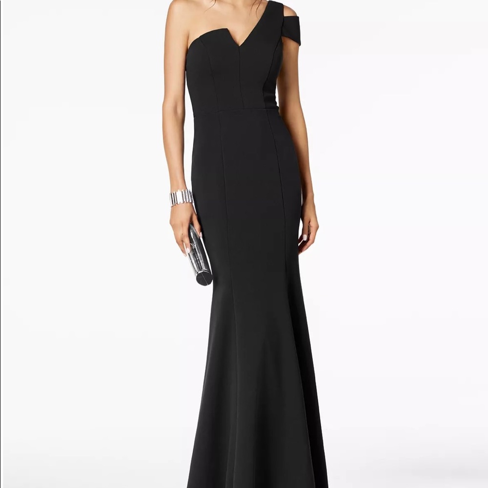 Betsy & Adam off the shoulder gown